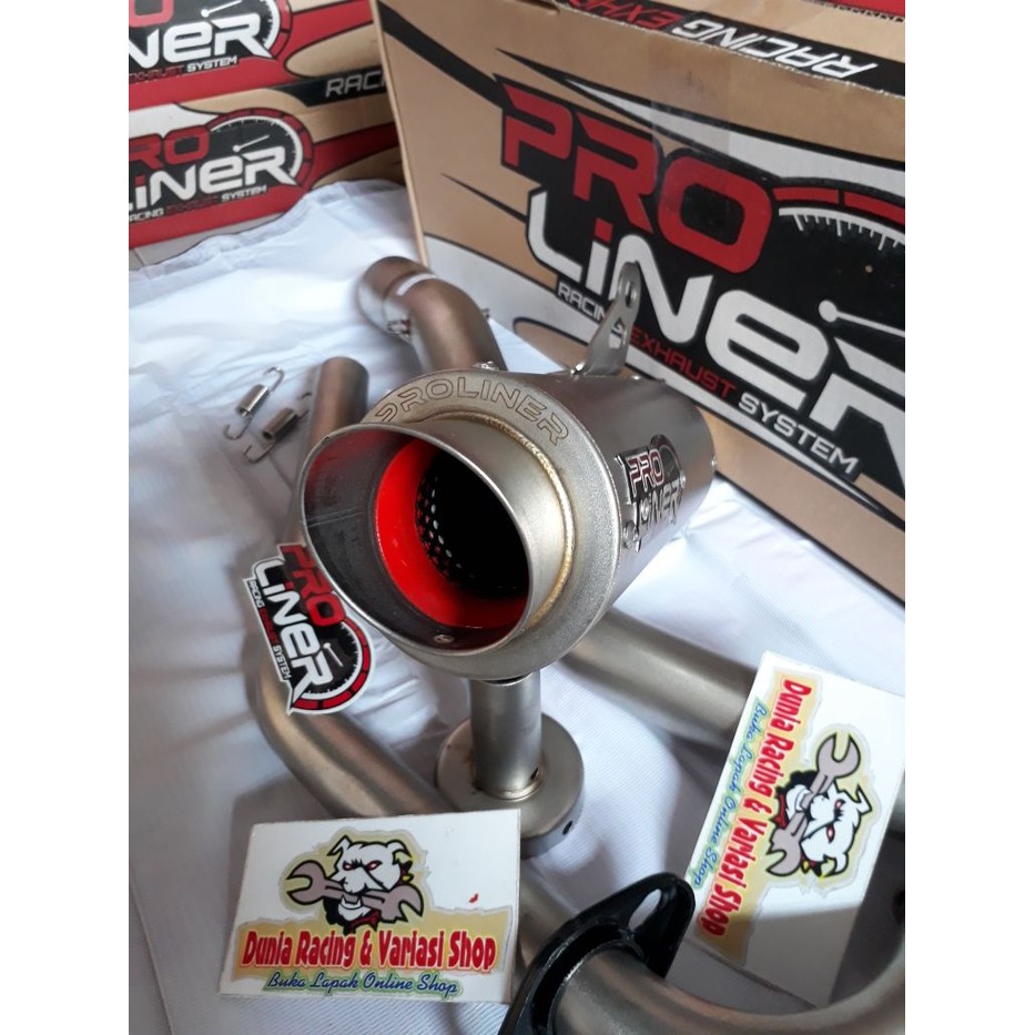 Knalpot Pro Liner Mx king TR-1 titan fullsystem