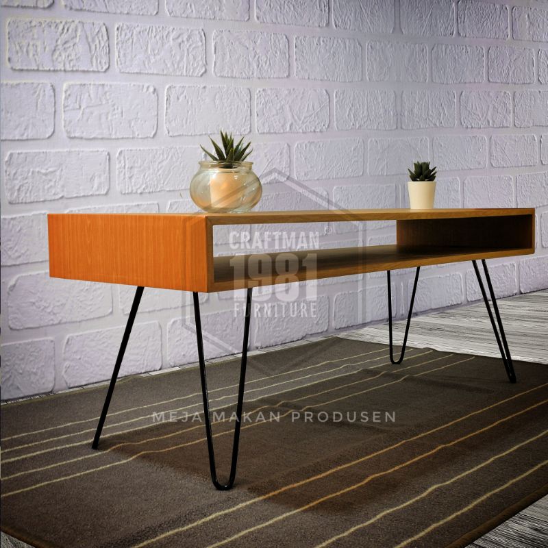 Meja Cafe Lesehan Lesg Hairpin Meja Kopi 100x35 Meja Sofa Modern