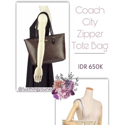 Coach City Tote Bag White