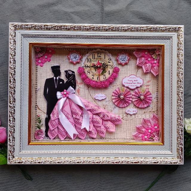Mahar siluet Pengantin / Mahar Nikah /mahar lampu