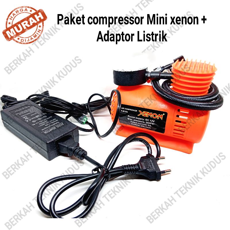 RU74 XENON kompresor mini cat, compressor Mini Listrik, pompa Ban motor MOBIL original