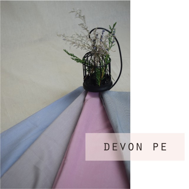 Kain KATUN PE GARIS motif DEVON 0.5 meter