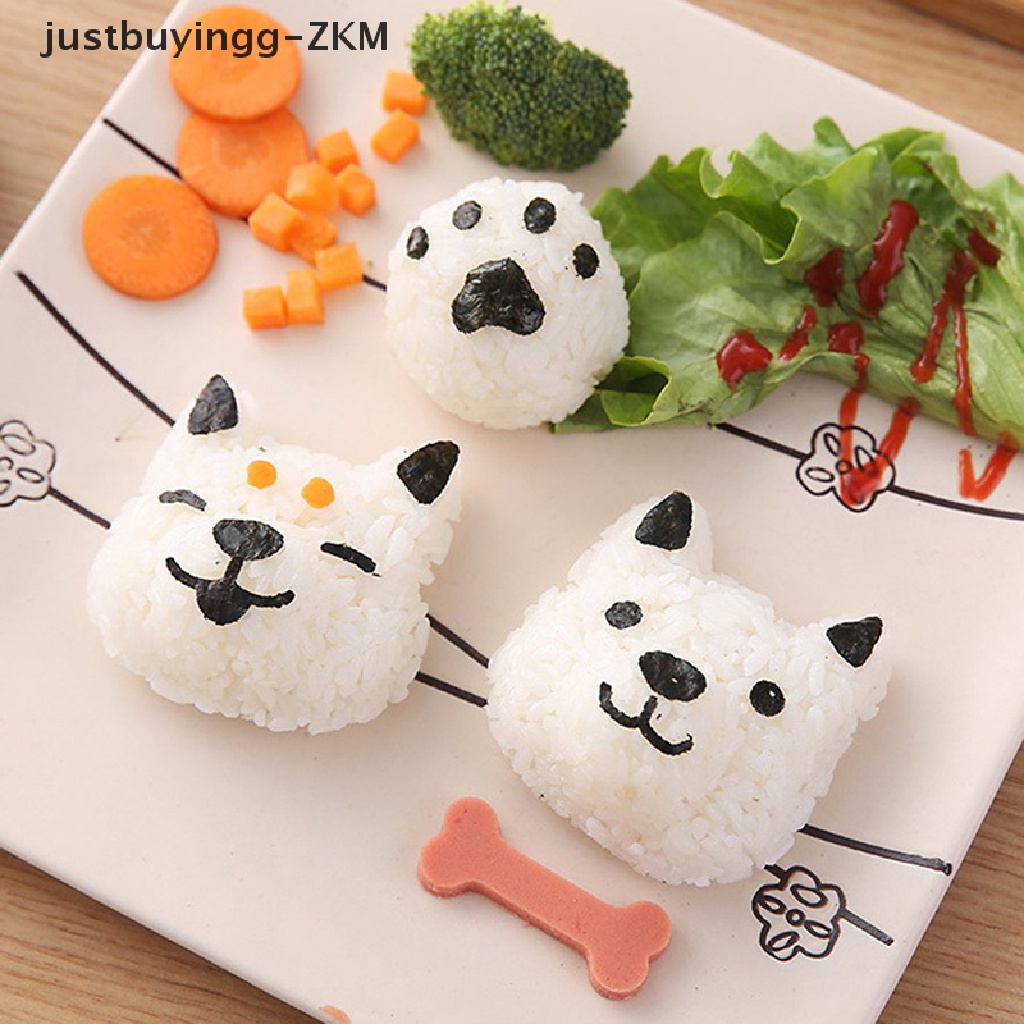 1 Set Cetakan Nasi Sushi Bento Onigiri Timbul Motif Kartun Untuk Dekorasi