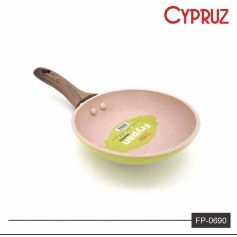 Frying Pan CYPRUZ mini Fry pan pastel marble wajan penggorengan 12cm 14cm 16cm