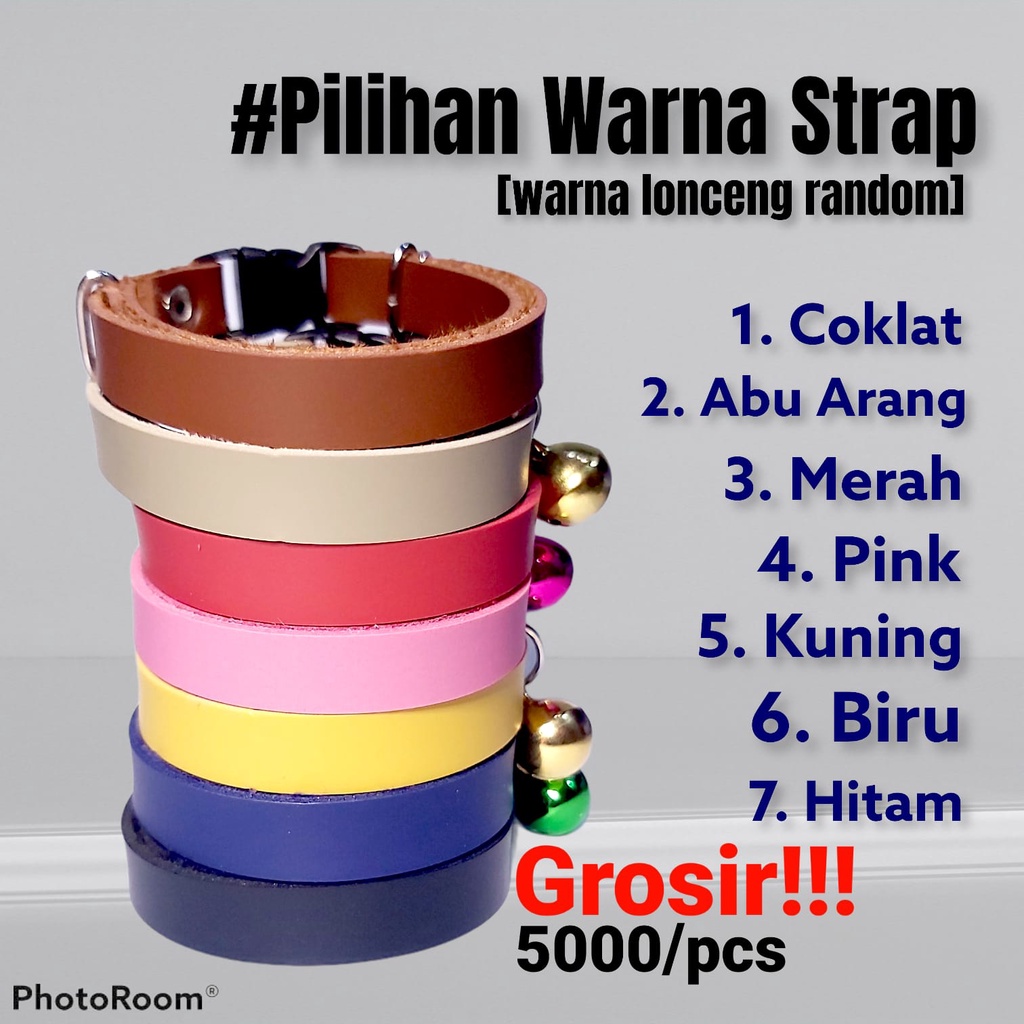 STRAP Kalung Kucing Kulit