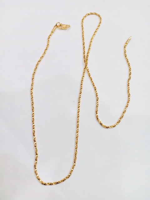 Kalung wanita // kalung itali plintir // kalung lapis emas // perhiasan // kalung panjang 45 cm