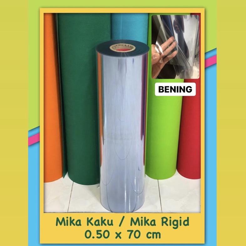 Mika Tebal 0.50 Mm X 70 Cm Mika Kaku Mika Rigid Meteran Plastik Pvc Mika Keras 050 0,50