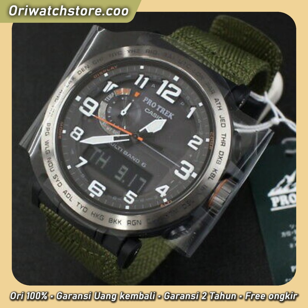TERLARIS GARANSI JAM TANGAN PRIA CASIO PROTREK PRW 6600Y 2 PRW 6600Y 1JF PRW 6600YB 3JF PRW 6600YBE