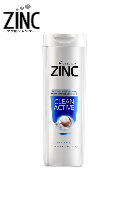 Zinc Shampoo Clean Active Botol 340 ml