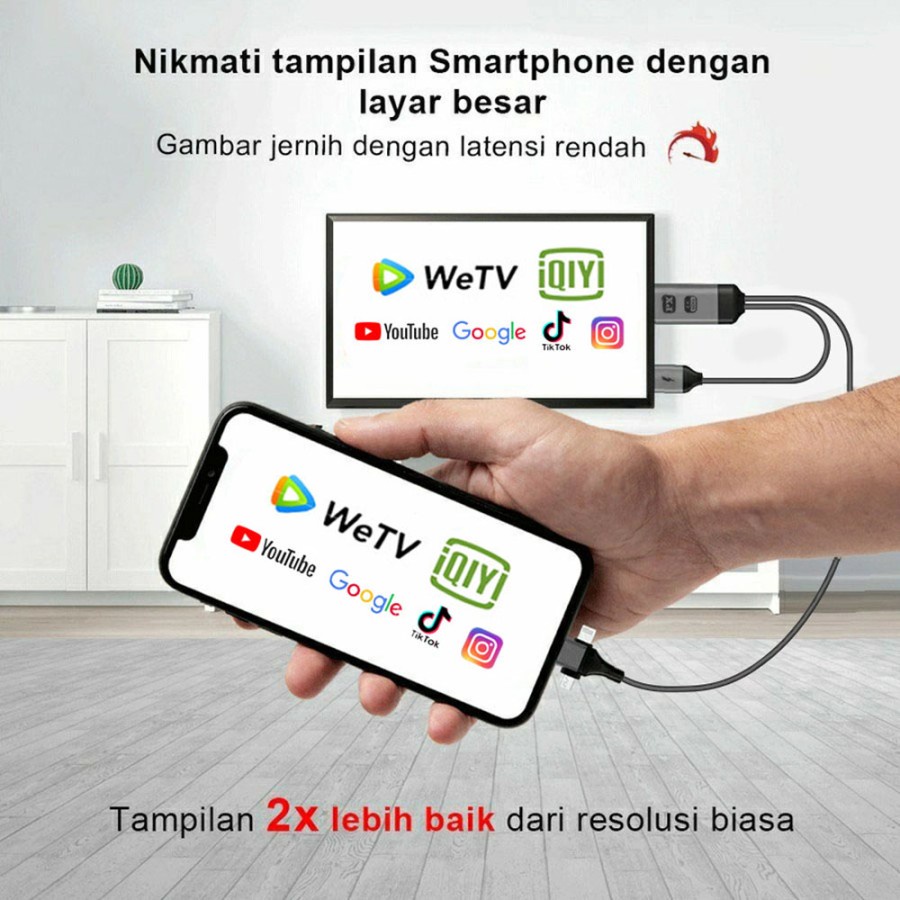 PX MHA-110U Kabel 3 in 1 Converter TV IOS Android - GARANSI RESMI