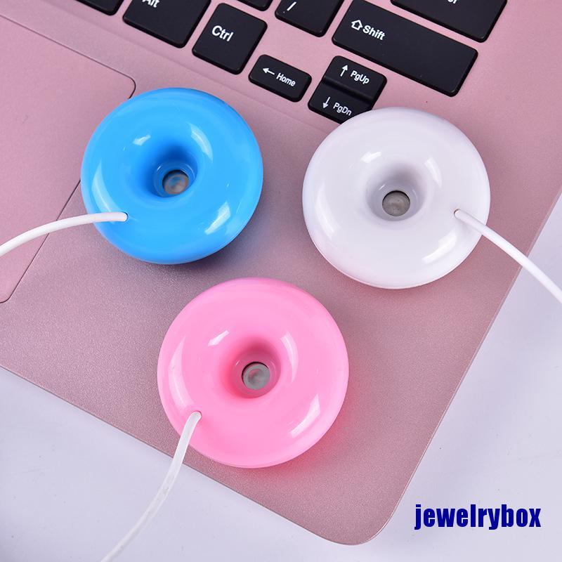 1 Pc Humidifier Purifier Diffuser Aromaterapi Mini Portable Usb Bentuk Donat Untuk Rumah