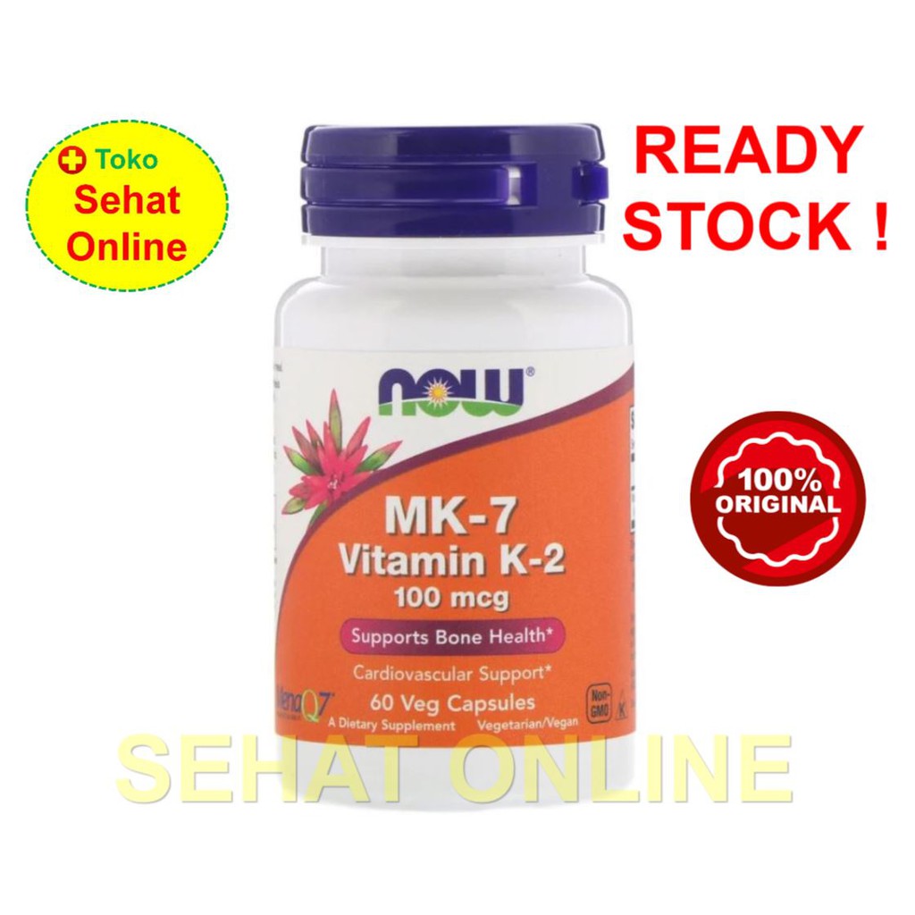 Now Foods MK7 Vitamin K2 100 mcg 60 Vcaps