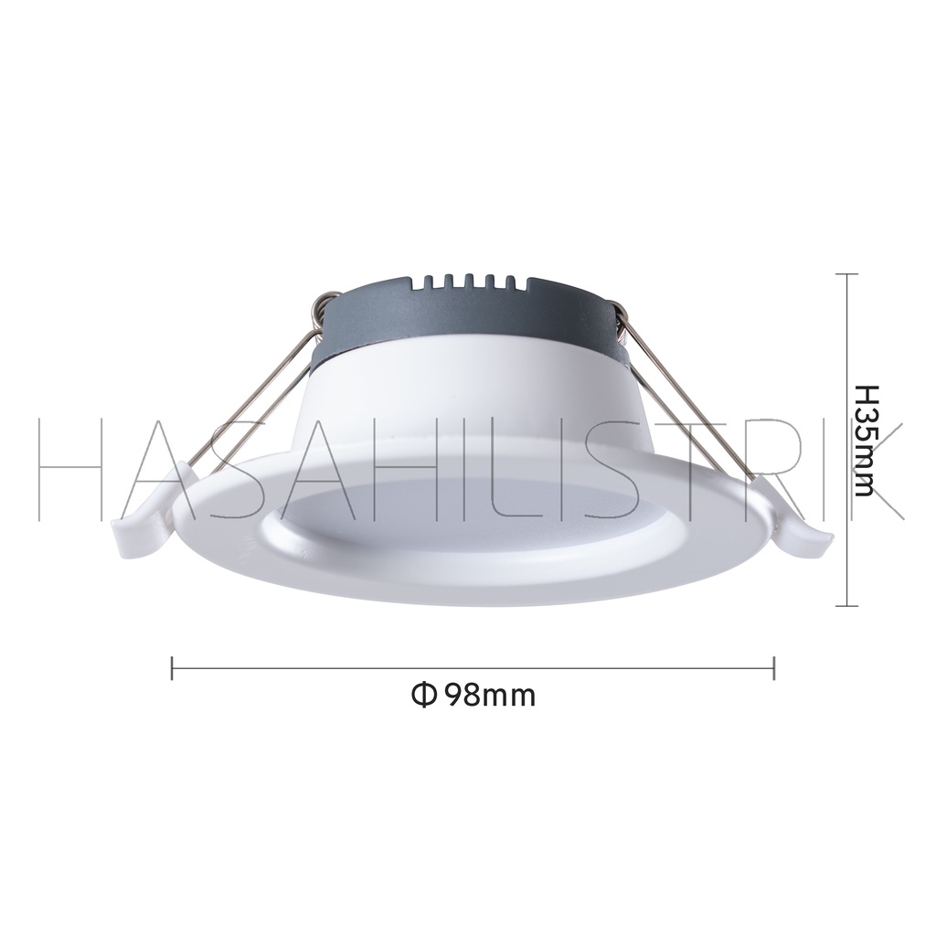 LAMPU DOWNLIGHT LED PLAFON 5 WATT ASLI FULL TERANG 5W NYALA ADA putih / warm white