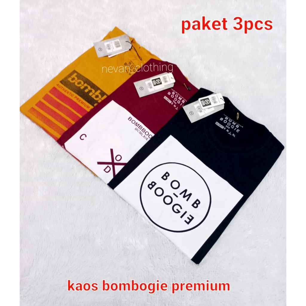 kaos distro | kaos bombogee pria dewasa 3pcs 100| kaos 3 pcs 100 ribu | bombogie pria distro 3 pcs | baju bombogie| kaos bombogie premium | kaos bombogie | baju bombogie | kaos distro | nevan__Clothing