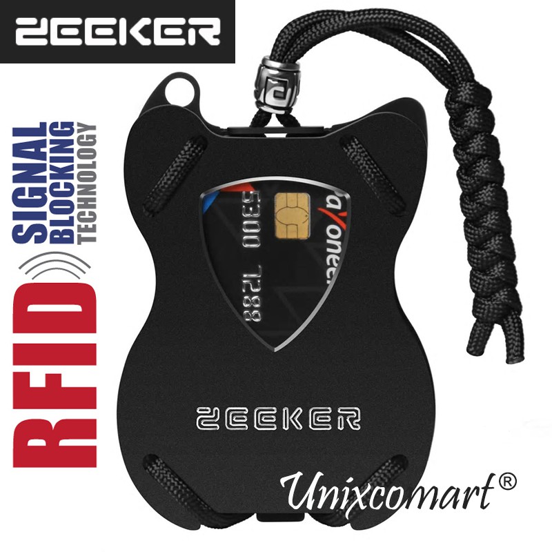 ZEEKER Guitar Dompet Kartu Tempat ATM Smart Wallet Card Holder RFID