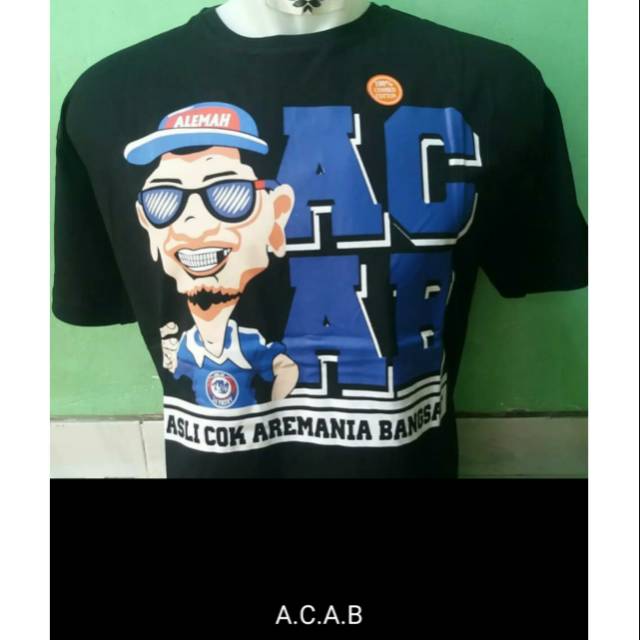 KAOS TSHIRT RASIS PERSEBAYA BONEK ACAB AREMANIA BANGSAT