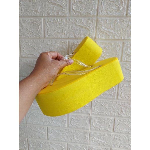SANDAL FLAT KUNING HEELS 7CM