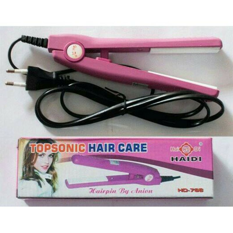 Catok Rambut Pelurus Mini Haidi Topsonic Hair Care