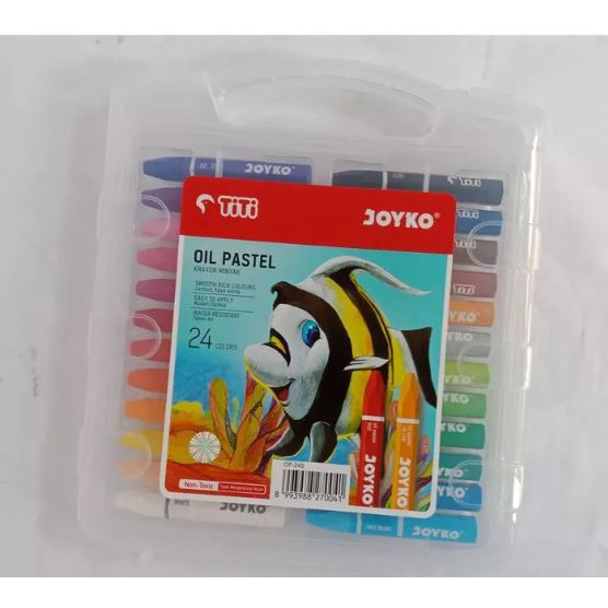 KRAYON TITI 24 WARNA OIL PASTEL / CRAYON JOYKO 24 W