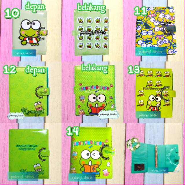 

Binder printing motif keropi keroppi ukuran A5 B5