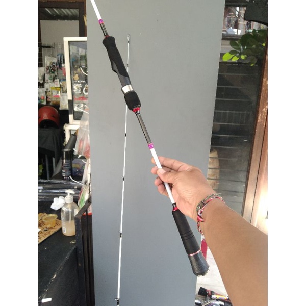 Joran pancing light jig carbon sutet 180cm sambungan
