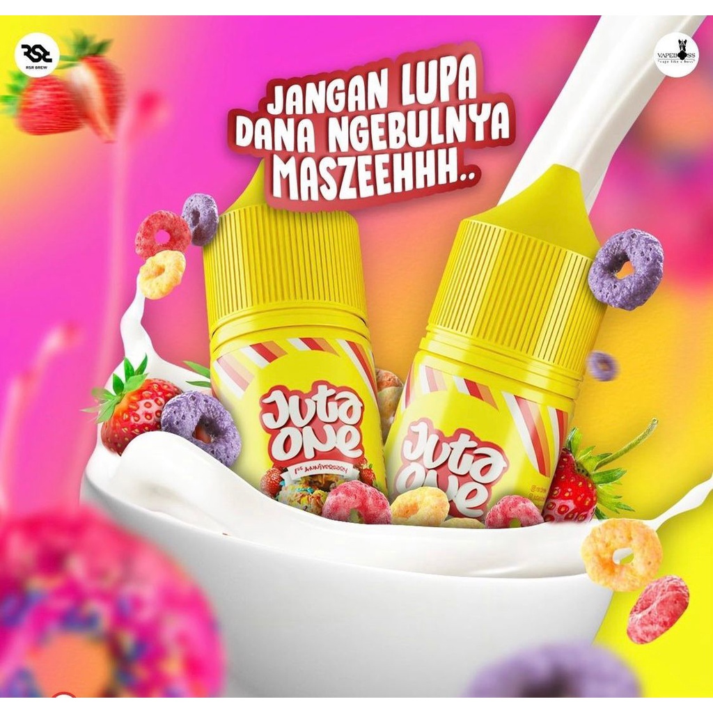 JUTA ONE SALT STRAWBERRY AUTHENTIC LIQUID JUTA SALT CUKAI