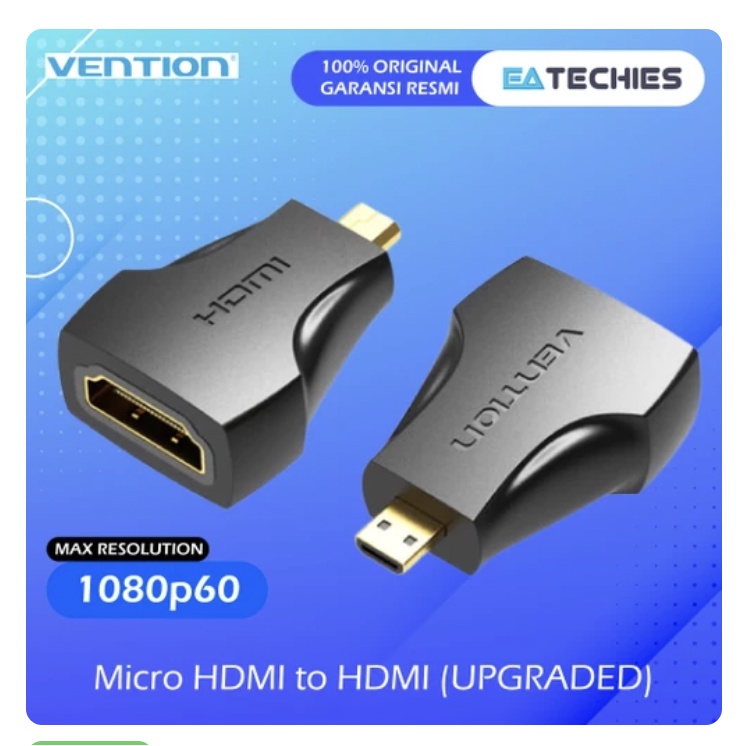 Vention Adapter Standard HDMI to Micro HDMI Tipe D / HDMI Type D