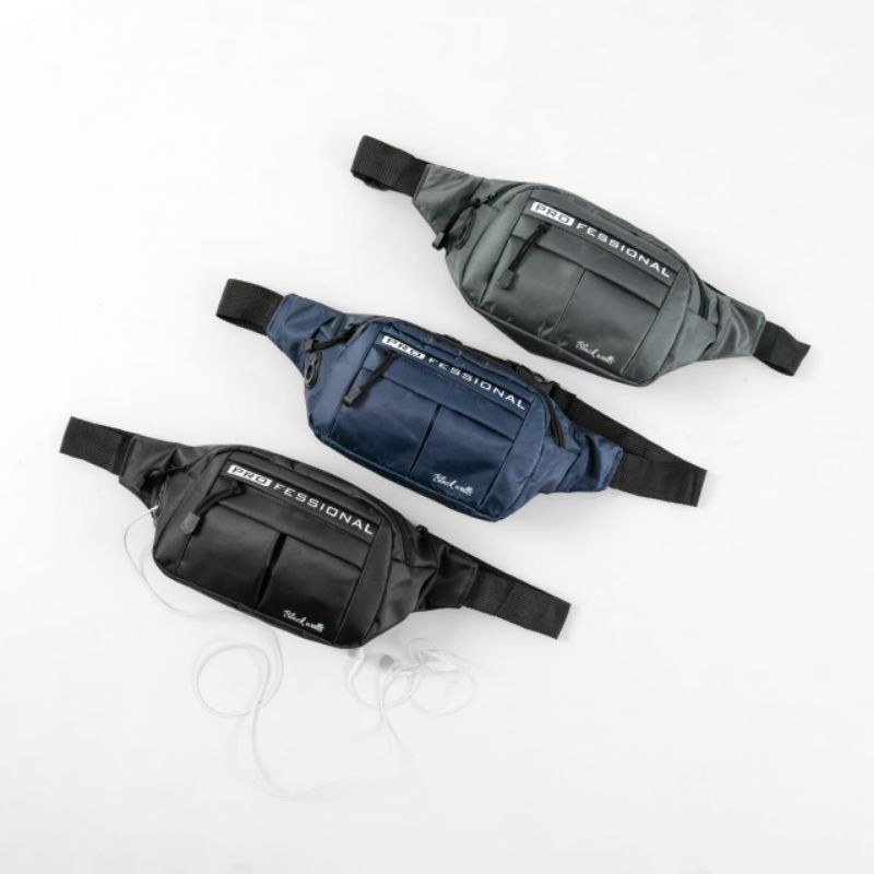 Waistbag Waterproof Black Wells