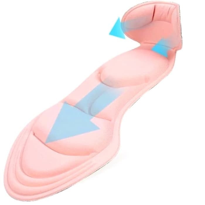 Insole sepatu sport unisex Kebesaran Kegedean cushion anti nyeri