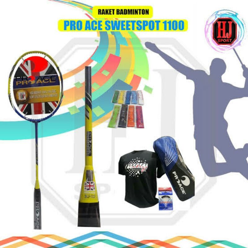 RAKET BADMINTON PROACE SWEETSPOT 1100 100 % ORIGINAL