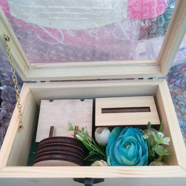 Wooden Ring Box / Kotak Cincin Kayu - Perhiasan