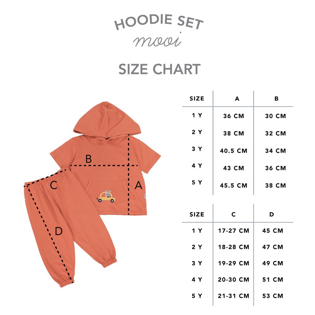 Mooi Setelan Anak Hoodie Unisex Hoodie Set CBKS SO