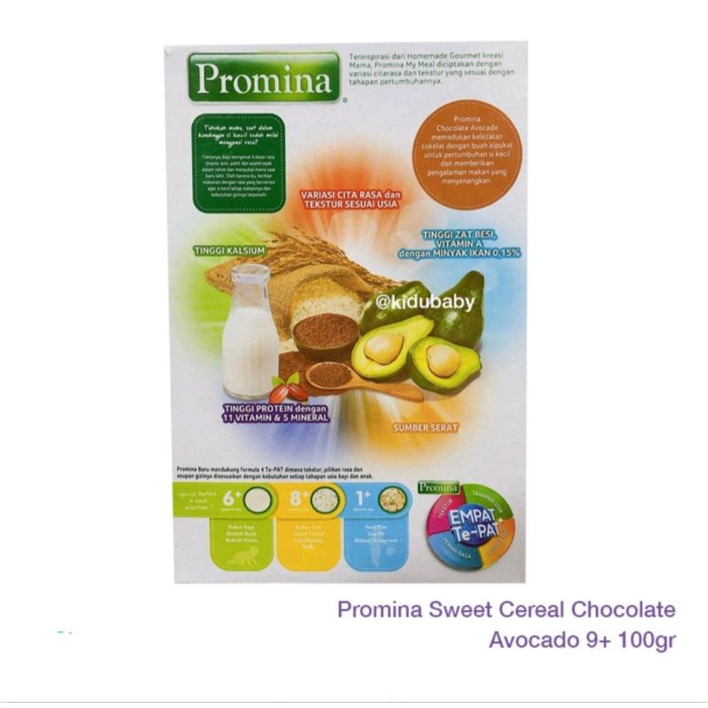 Promina Sweet Cereal Chocolate Avocado 100gr