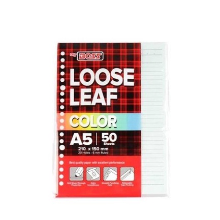 

Loose Leaf Color Warna Warni Rainbow A5 Isi Kertas Binder Kertas File