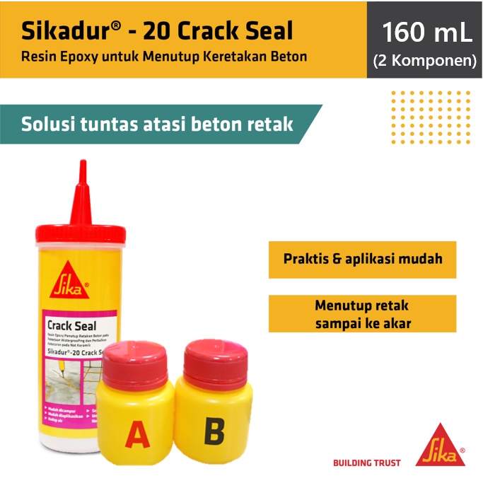 Sika - Sikadur 20 Crack Seal Epoxy Tambal Retak Penutup Retak Dak Lantai Beton 160ml