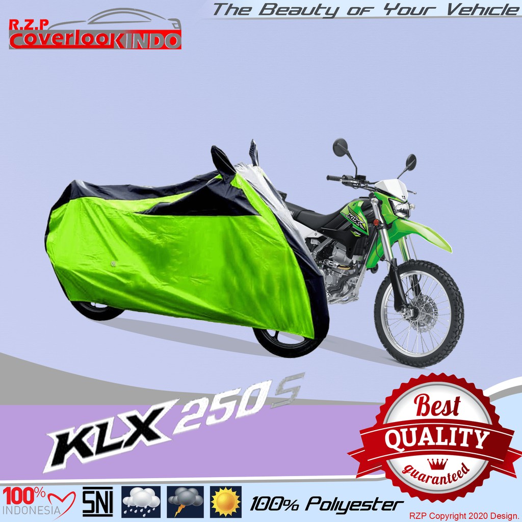 COVER MOTOR KLX 250 SELIMUT MOTOR KLX 250 SARUNG MOTOR KLX 250 BAHAN TEBAL