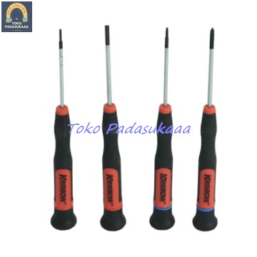 Krisbow Set Obeng Plus Obeng Minus 60 mm Anti Slip Presisi