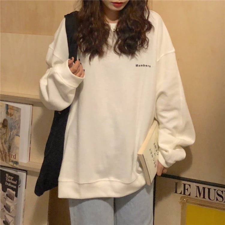 SWEATER WANITA MEMBERS /// ATASAN WANITA FLEECE TEBAL HALUS KEKINIAN TERBARU''