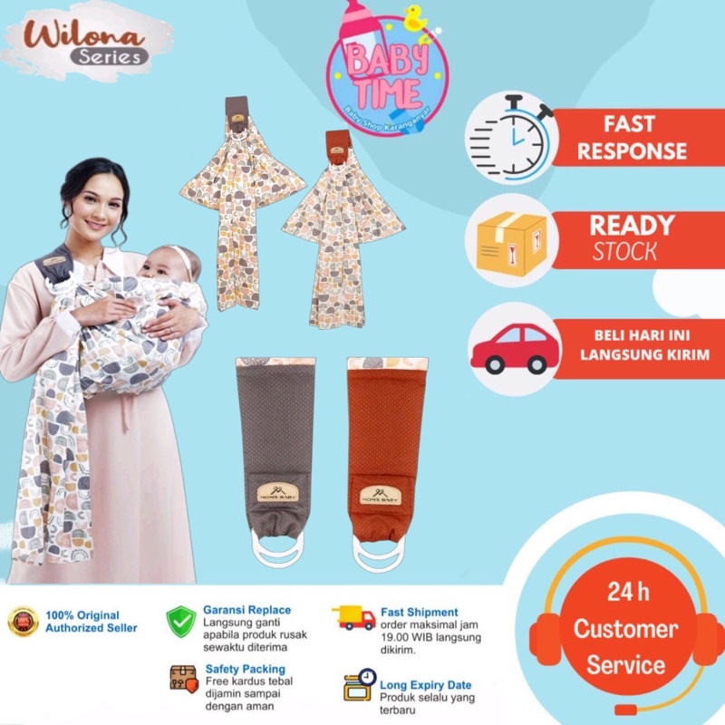 Mom's Baby Gendongan Bayi Samping Multifungsi (bisa u/ newborn) Wilona Series - MBG 1020 / Moms Baby Gendongan Samping Multifungsi Wilona Series