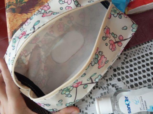 Tempat Tissue Basah Dan Kering 2in1 3in1 4in1 Bunga Krem