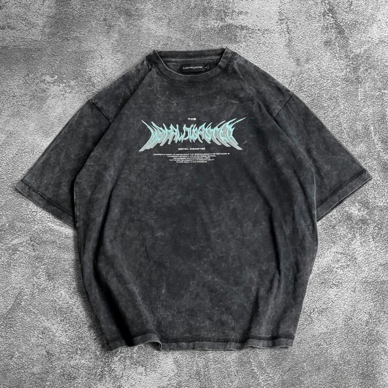 Oversize] BAJU KAOS OVERSIZE WASH / OVERSIZE T-SHIRT WASH "metal"