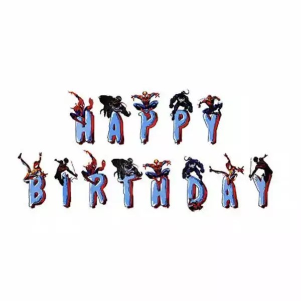Banner SPIDERMAN Ulang Tahun