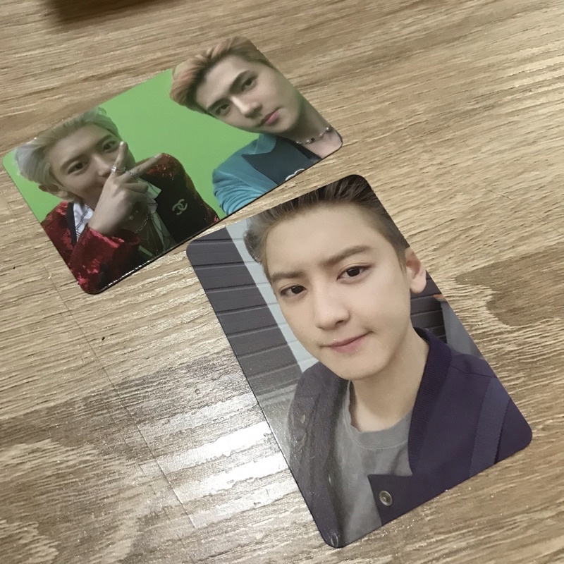 SEHUN CHANYEOL PHOTOCARD PC 1 BILLION VIEWS DFTF DONT FIGHT THE FEELING