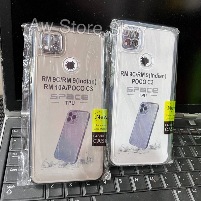 REDMI 9/ 9A/ 9C/ 10A/ 10C/ POCO C3 clear case tebaL 2.0mm transparant