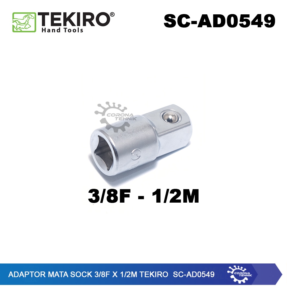 Tekiro SC-AD0549 - Adaptor Mata Sock 3/8F x 1/2M