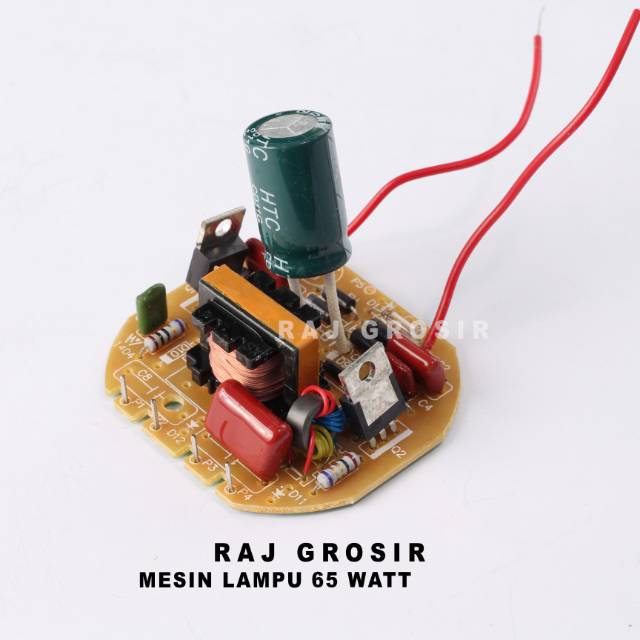 Mesin/PCB Lampu 65 Watt Elco 22 Uf