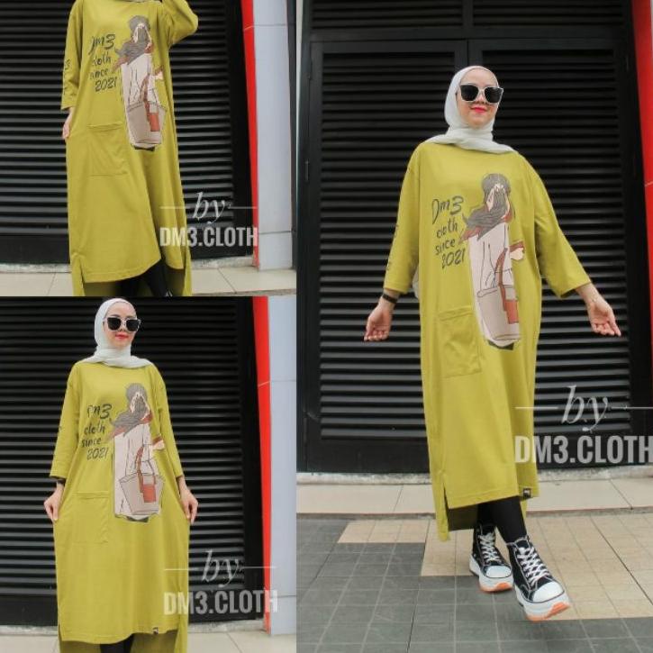 New - HC - DM3/ LONG TUNIK DM3/ LONG TUNIK JUMBO/ LONG TUNIK KAOS/ LONG TUNIK MURAH/ LONG TUNIK / TU