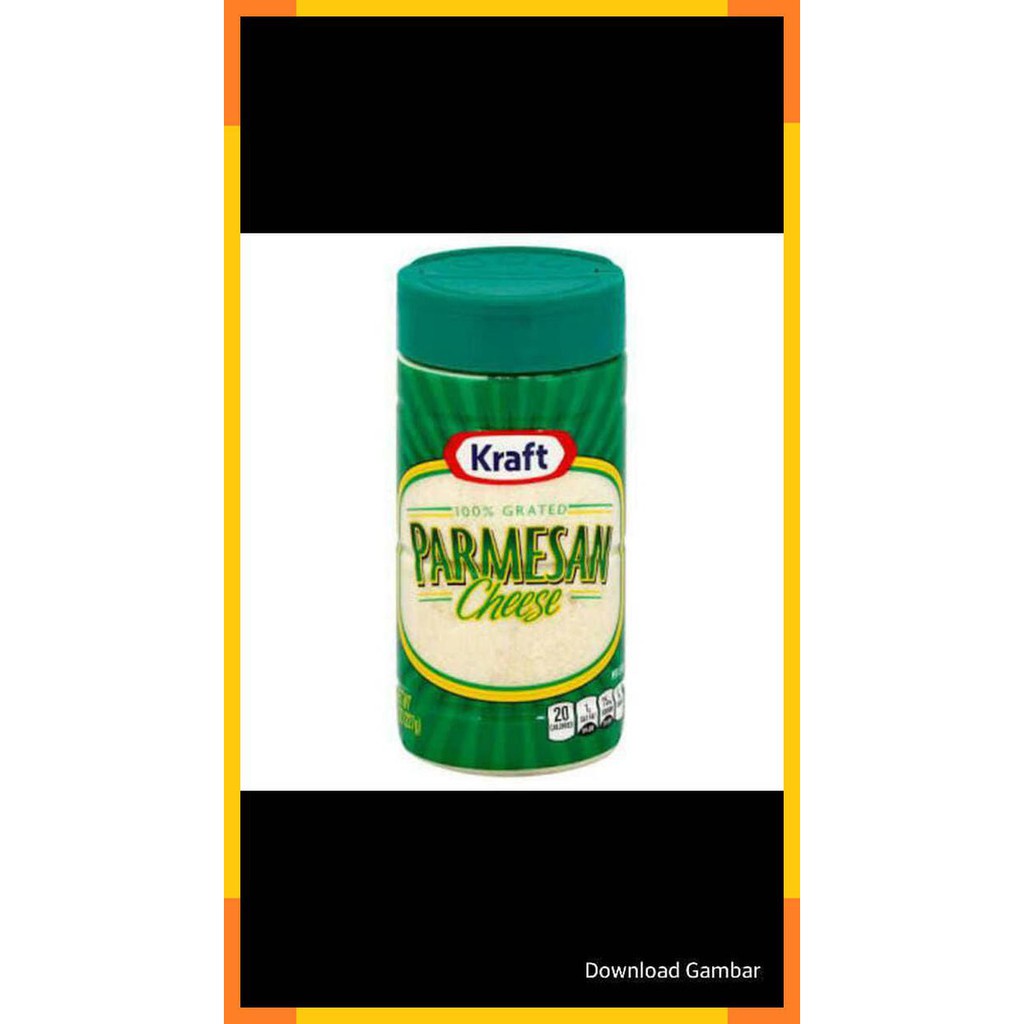 

Kraft 100% Grated Parmesan Cheese Import Keju Parut