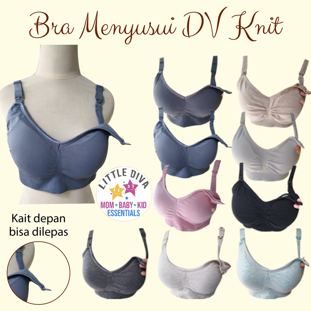 BH Menyusui Tanpa kawat TALLY W80 W81 W83 W86 8821 DV Knit NURSING BRA Busa FREE All size nursing bkt 4 kait