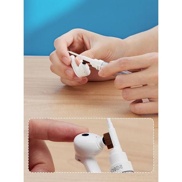 Robot RMC10 Pembersih Airpods Buds TWS Earphone Cleaning Pen Cleaner